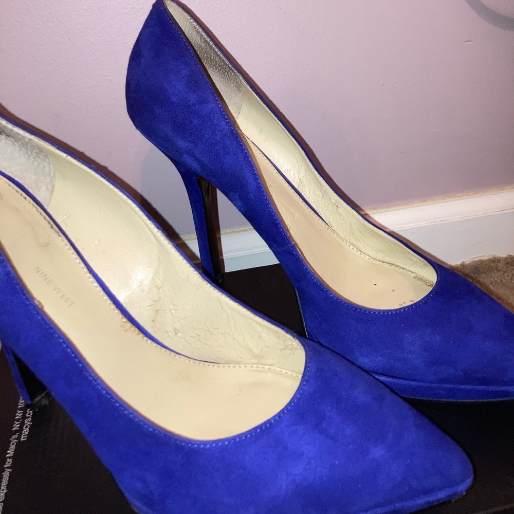 Royal blue Nine West Heels